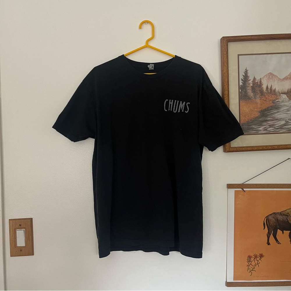 Chums Black Men's Short Sleeve Tee